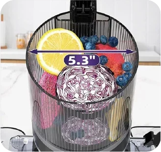 Megameet MSJ217 whole-fruit feeding chute